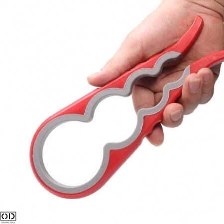Desfacator pentru Capace de Sticle si Borcane, 4 Marimi Universale pentru Desfacut, Plastic PVC, Negru [10]