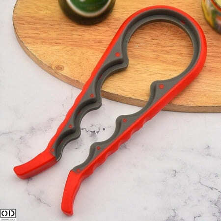 Desfacator pentru Capace de Sticle si Borcane, 4 Marimi Universale pentru Desfacut, Plastic PVC, Negru [8]