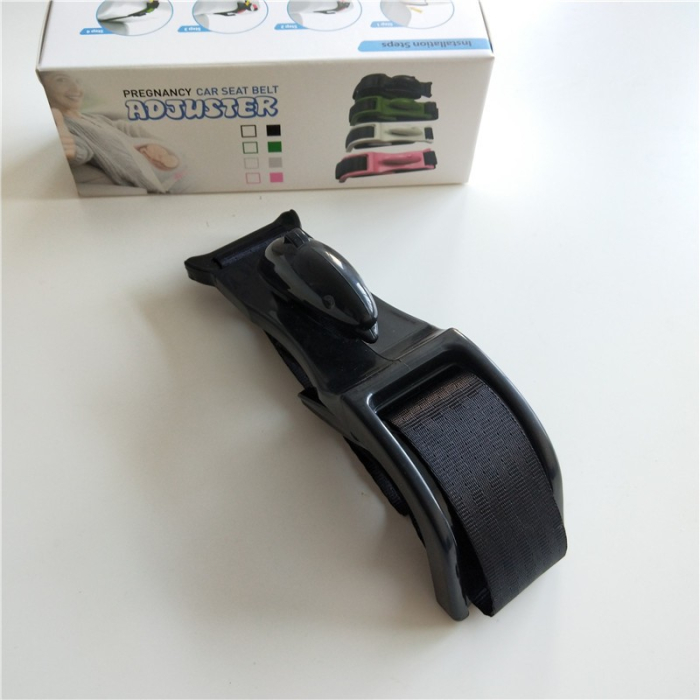 Deviator Centura de Siguranta, , pentru Burtica Gravidelor, Universal, Ajustabil, 21x6 cm, Model Delfin Negru [9]