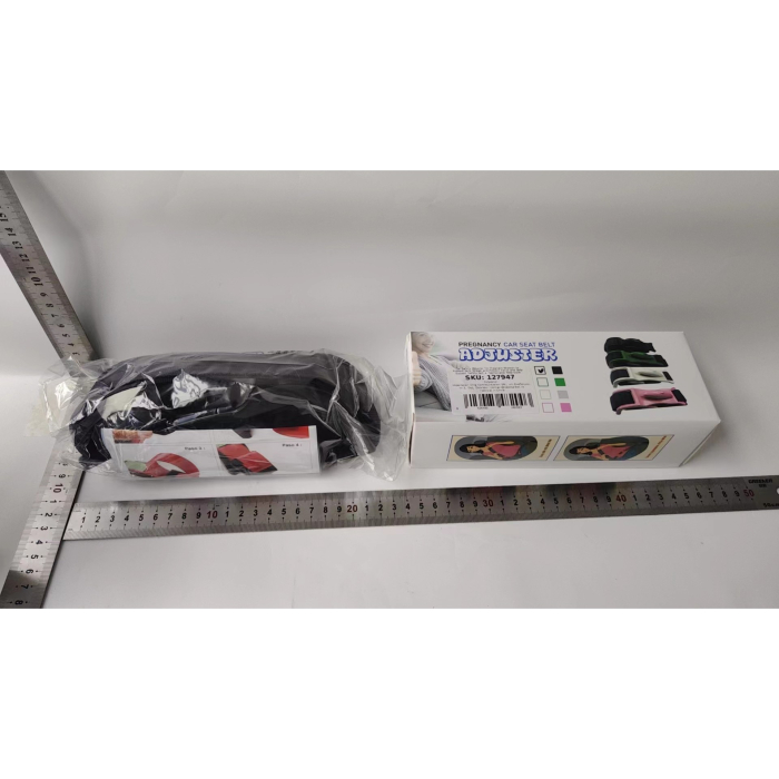 Deviator Centura de Siguranta, , pentru Burtica Gravidelor, Universal, Ajustabil, 21x6 cm, Model Delfin Negru [11]