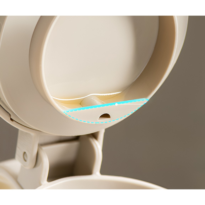 Dispenser pentru Ulei, , Deschidere si Inchidere Automata a Rezervorul, cu Inductie Gravitationala, 550 ml, 12x7.6x20.5 cm, Alb [6]