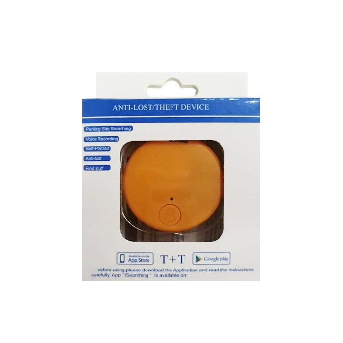Dispozitiv Anti Pierdere Inteligent, , conexiune Bluetooth, Dispozitiv Anti Pierdere pentru accesorii, Baterie si Manual de Utilizare Incluse 38 x 38 x 7 mm, Portocaliu [3]