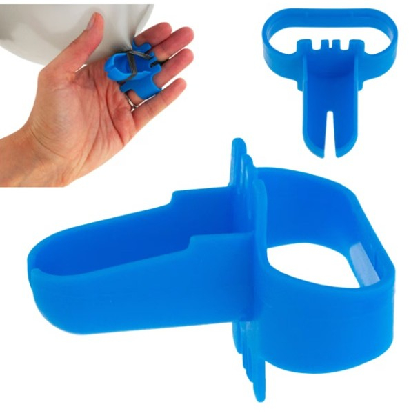 Dispozitiv de Legat Baloane, , din Plastic, pentru Mana, 6.5 x 5.5 cm, Albastru [4]