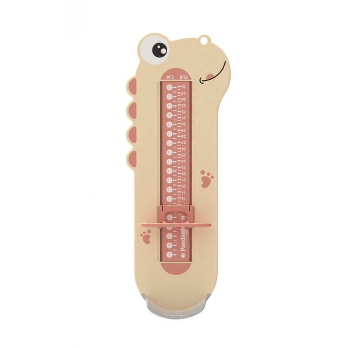 Dispozitiv de Masurat Talpa Piciorului pentru Bebelusi, , 9-24, Model Dinozaur, Roz [6]