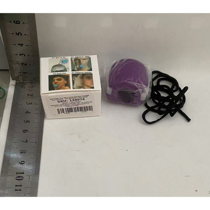 Dispozitiv de Tonifiere Faciala, , din Silicon, Corectare Mandibula/Maxilar, Mov [6]