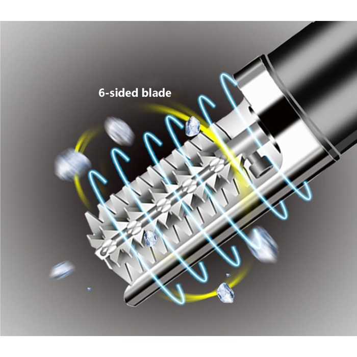 Dispozitiv Electric de Curatare Solzi Peste, , din Otel Inoxidabil, 28 x 5 cm, Negru [3]