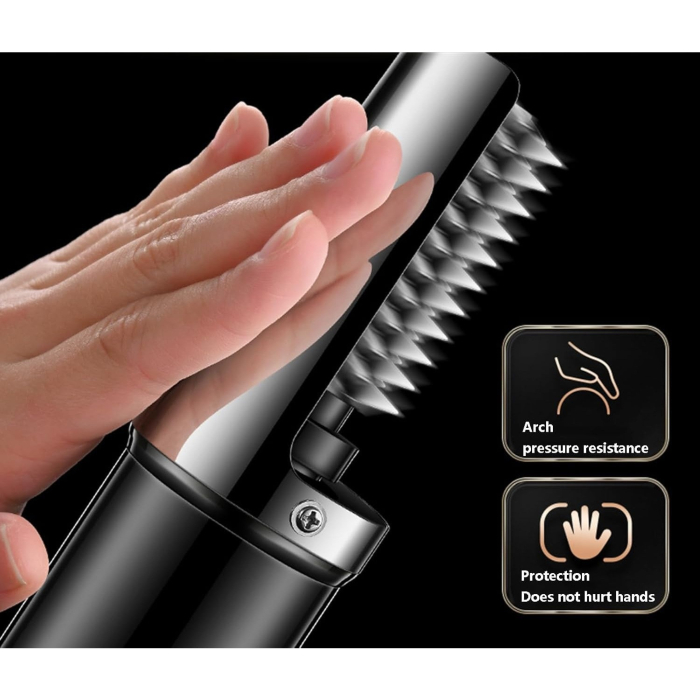 Dispozitiv Electric de Curatare Solzi Peste, , din Otel Inoxidabil, 28 x 5 cm, Negru [2]