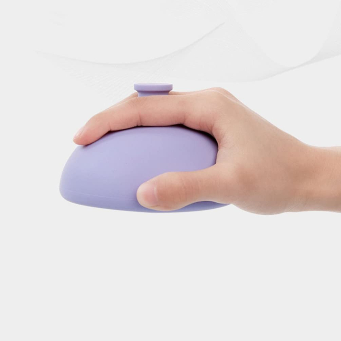 Dispozitiv Terapeutic Sputa, , Cupa pentru Terapie Toracica, Dispozitiv de Eructare, pentru Adulti si Copii, 10 x 6.5 cm, din Silicon, Mov [3]