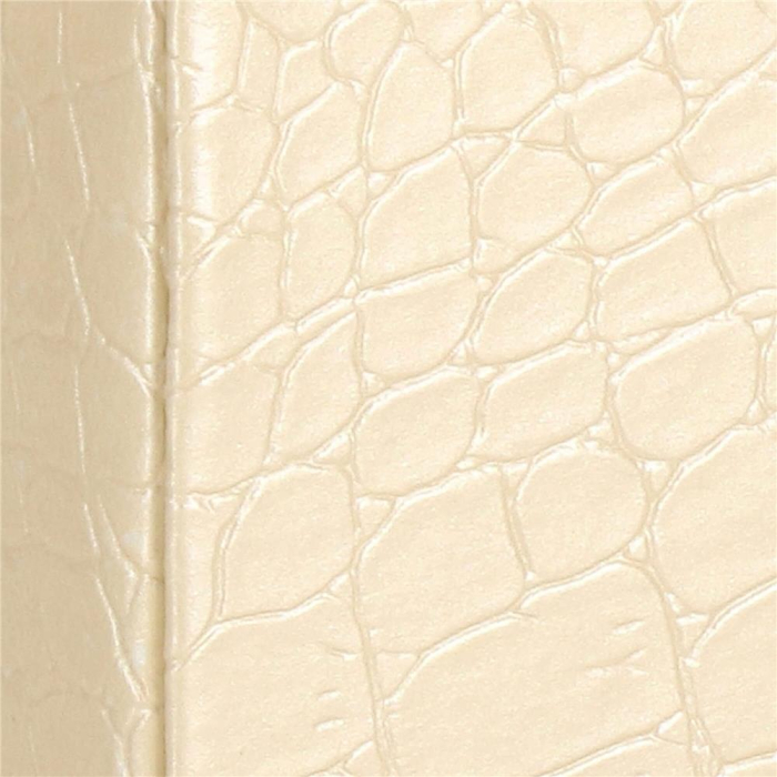 (DL) Cutie depozitare si organizare bijuterii, MDF, piele ecologica si velur, 17,5 x 14 x 12,5cm, crem [23]