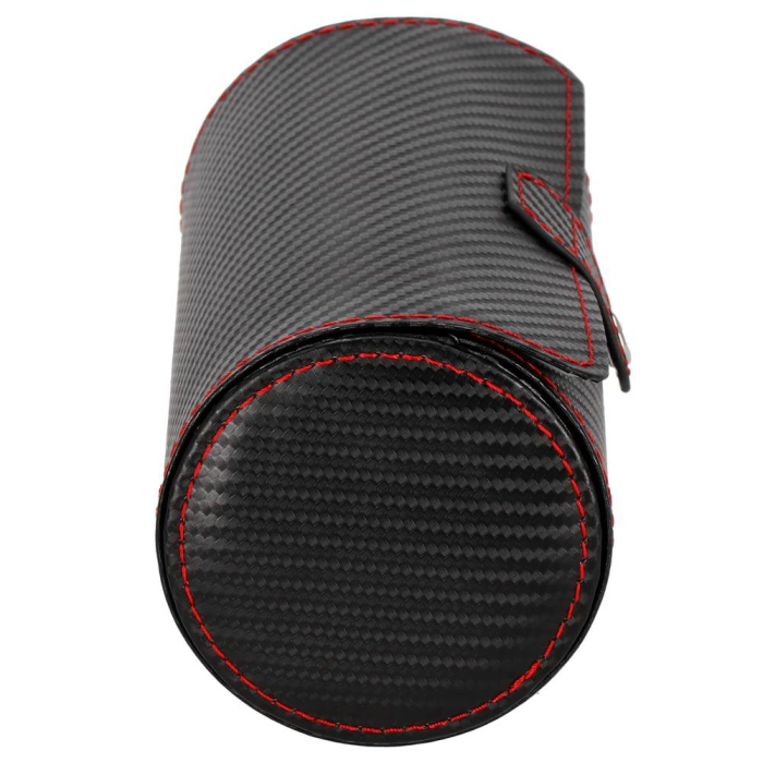 (DL) Cutie depozitare si organizare ceasuri si alte accesorii, MDF, piele ecologica, 20x9cm, negru [6]