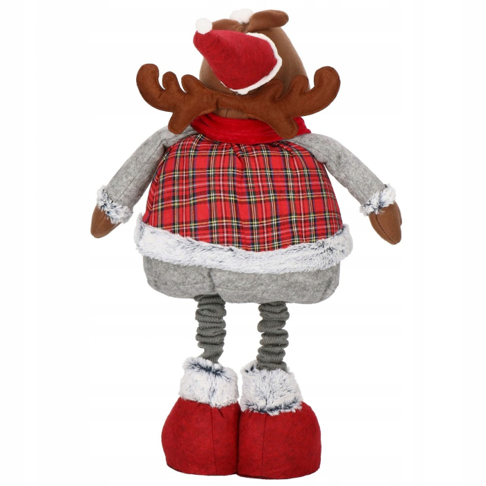 (DL) Figurina Craciun, Ren, picioare telescopice, inaltime extensibila 55-95cm [6]