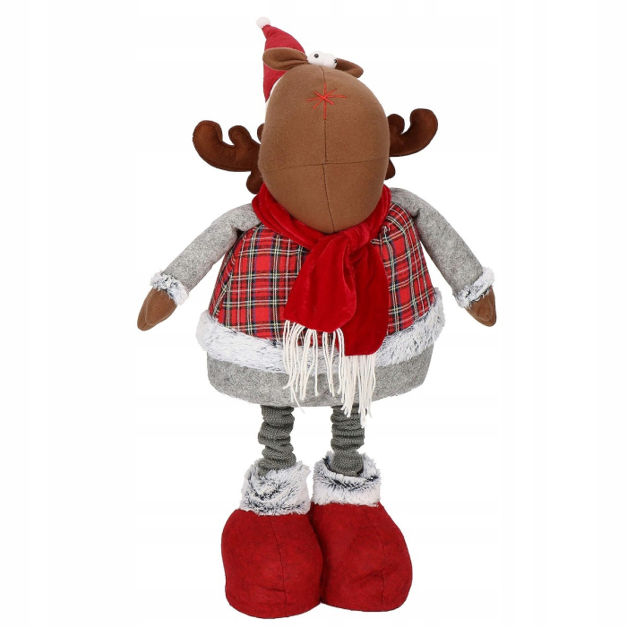 (DL) Figurina Craciun, Ren, picioare telescopice, inaltime extensibila 55-95cm [2]