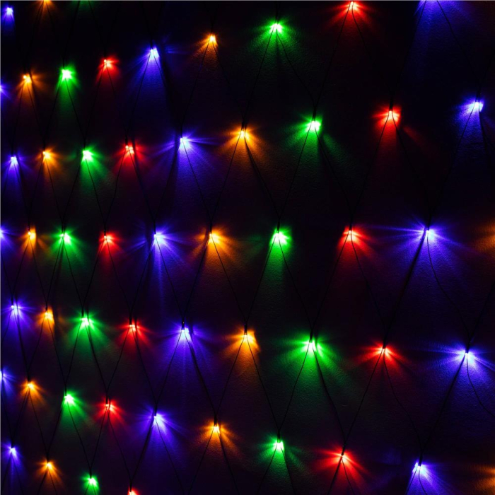 (DL) Ghirlanda luminoasa tip perdea 160 LED-uri, 2x2.6m, pentru interior/exterior, iluminare multicolor [2]