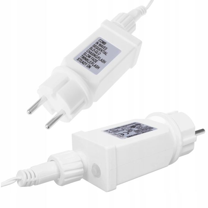 Ghirlanda luminoasa tip perdea 300 LED-uri, 12m, pentru interior/exterior, iluminare alba [9]