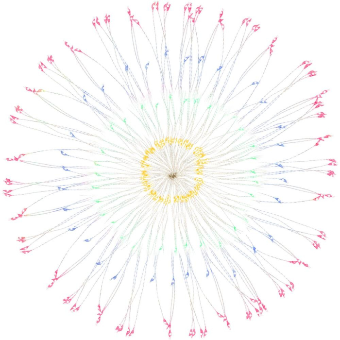 (DL) Instalatie lumina decorativa STAR cu 100 LED-uri, diametru 40cm, telecomanda, iluminare multicolora [6]