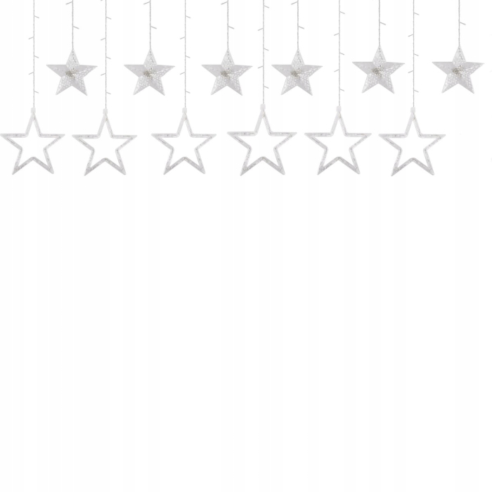 (DL) Instalatie lumina tip perdea cu 138 LED-uri, 2m, pentru interior/exterior, iluminare alb rece [8]