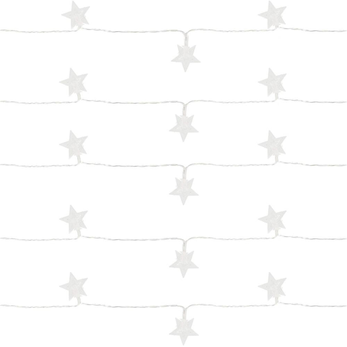 (DL) Instalatie stelute luminoase pentru gradina, 5 metri, 50 LED-uri, cu baterii, galben [11]