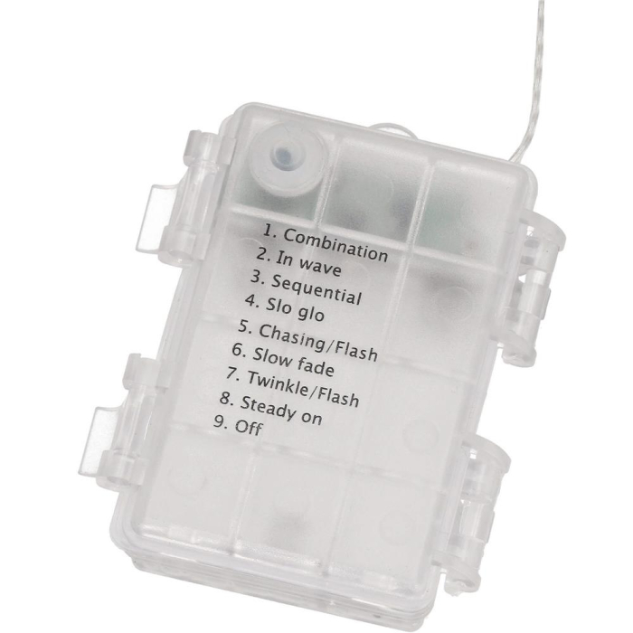 (DL) Instalatie stelute luminoase pentru gradina, 5 metri, 50 LED-uri, cu baterii, galben [10]