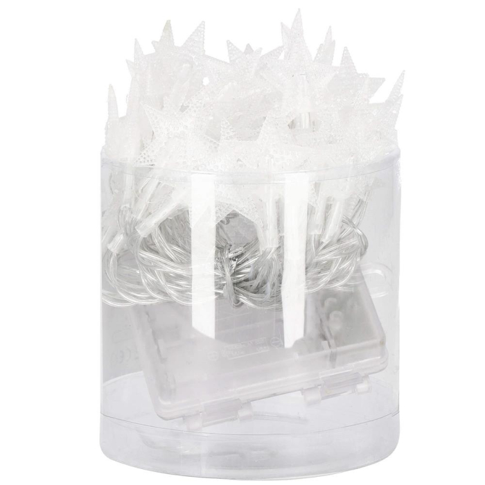 (DL) Instalatie stelute luminoase pentru gradina, 5 metri, 50 LED-uri, cu baterii, galben [5]