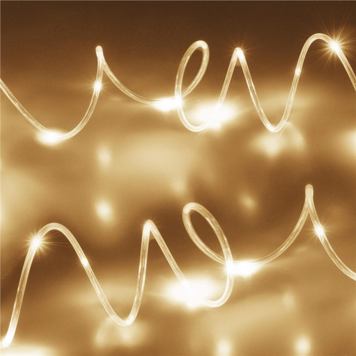 (DL) Instalatie tub furtun luminos pentru Craciun cu baterii 3xAA, 50 LED-uri, 5m, galben [11]