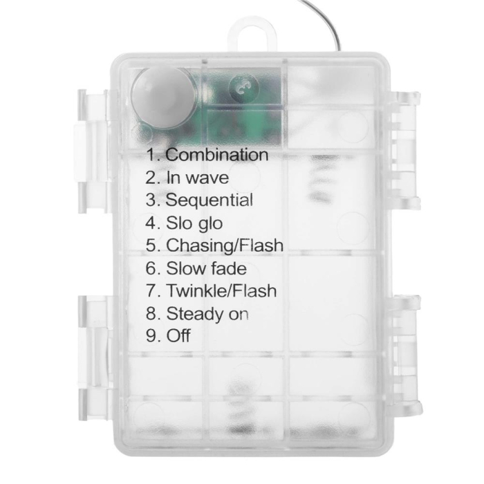 (DL) Instalatie tub furtun luminos pentru Craciun cu baterii 3xAA, 50 LED-uri, 5m, galben [5]