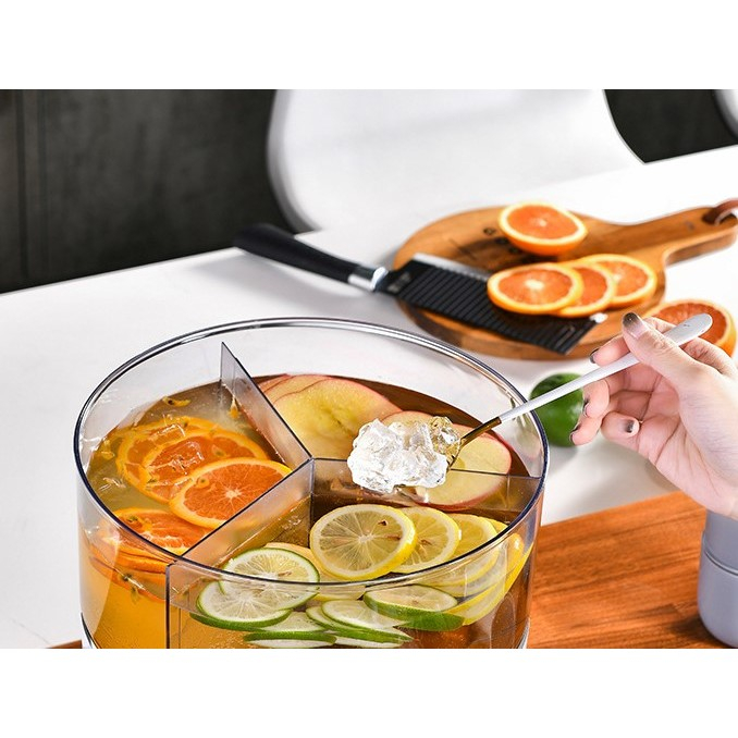 Dozator de apa , 3 compartimente rotative, capacitate mare de 6l, verde [5]