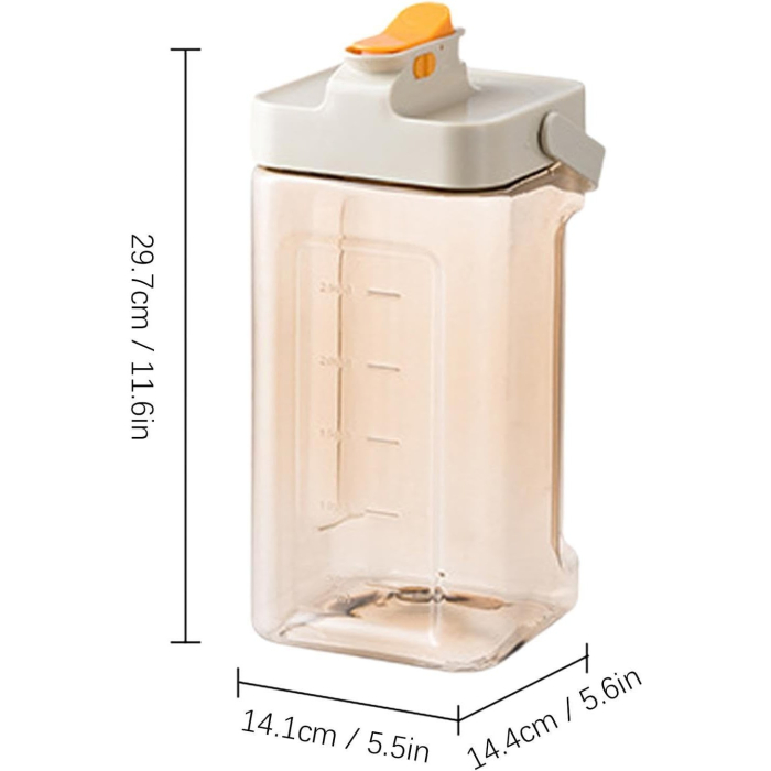 Dozator portabil pentru bauturi , 3.5 litri, capac etans, duza deschidere/inchidere, recipent din plastic, gradat, filtru, maner, 29.7 x 14.1 x 14.4 cm, pentru diverse bauturi, alb [9]