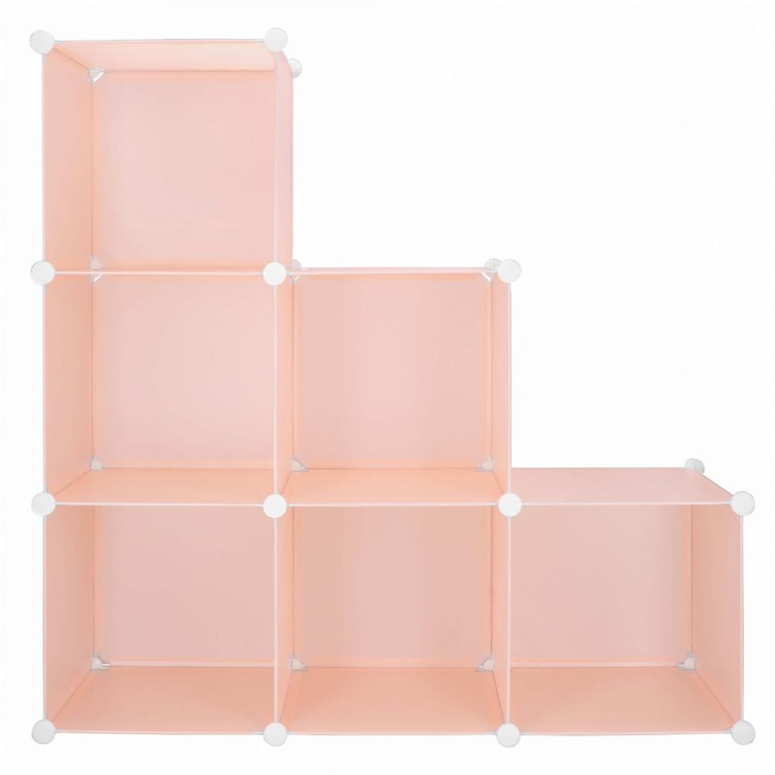 Dulap copii, modular cu 9 compartimente, PVC, 110x110x37 cm, multicolor [17]