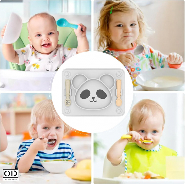 Farfurie bebelusi Farfurie diversificare alimentatie lingurite bebelusi lingurite diversificare bavetica bebelusi lingurite bebelusi farfurie bebelusi furculita bebelusi alimente diversificare bebe [3]