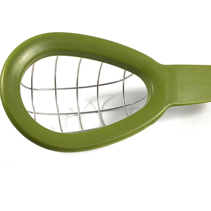 Feliator de Avocado, , pentru Taierea in Cubulete, Multifunctional, pentru Bucatarie, Otel Inoxidabil, ABS, 16x8x5 cm, Verde [2]