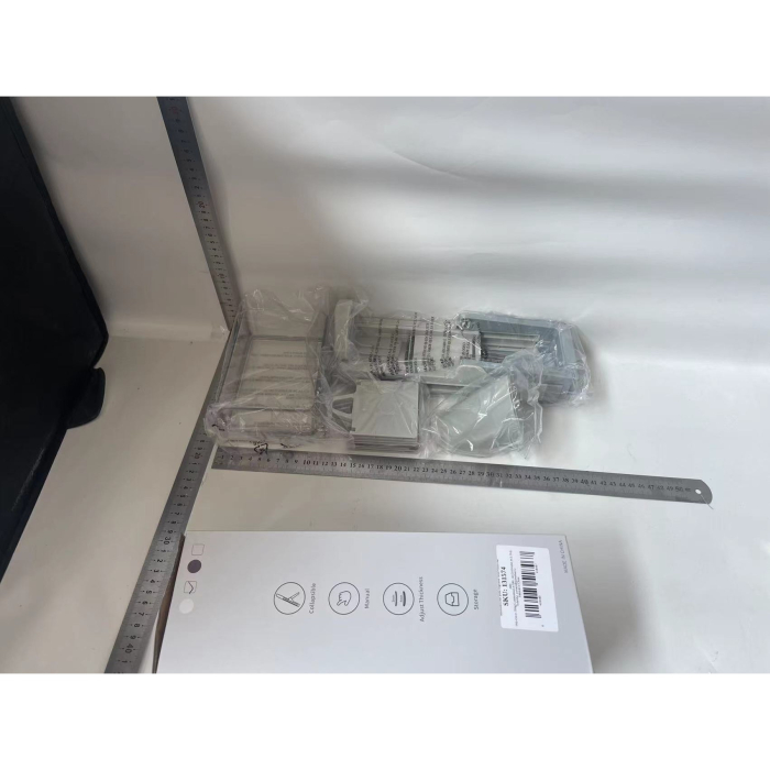 Feliator de Legume Multifunctional, , Taieturi Diferite, Razatoare pentru Bucatarie, Taietor de Cartofi, Presa Manuala, Pliabila, Extensibila, PP PET, 23.5x9.5x5.5 cm, Alb [2]