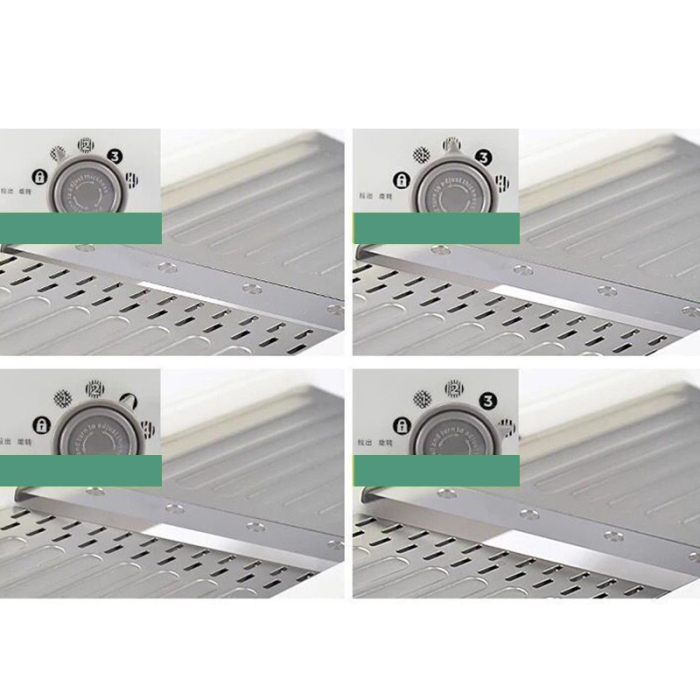 Feliator Manual Multifunctional, , Usor de Folosit, pentru Legume, Fructe, Razatoare, Otel Inoxidabil, Accesoriu Bucatarie, 39 x 11.5 x 12.5 cm Alb [6]