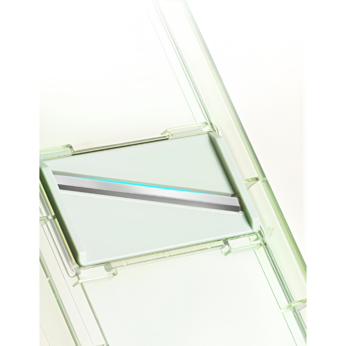 Feliator Multifunctional, , 3 in 1, pentru Fructe si Legume, 6 Piese, Maner, Lame de Inox, Recipient Stocare, Protectie Mana, ABS, 35x12x9.4 cm, Verde [4]