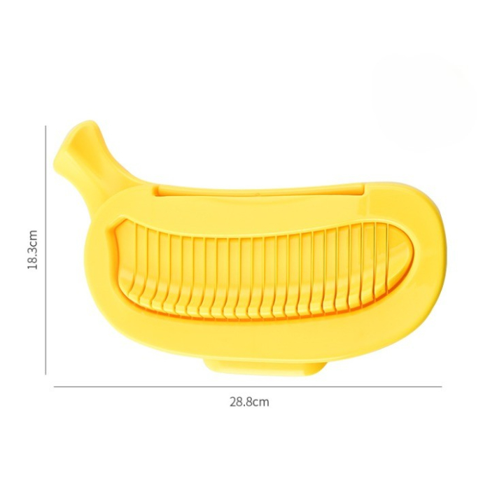Feliator Multifunctional pentru Alimente, , Model Banana, pentru Legume si Fructe, Accesoriu pentru Bucatarie, 28.8x18.3 cm, Galben [3]