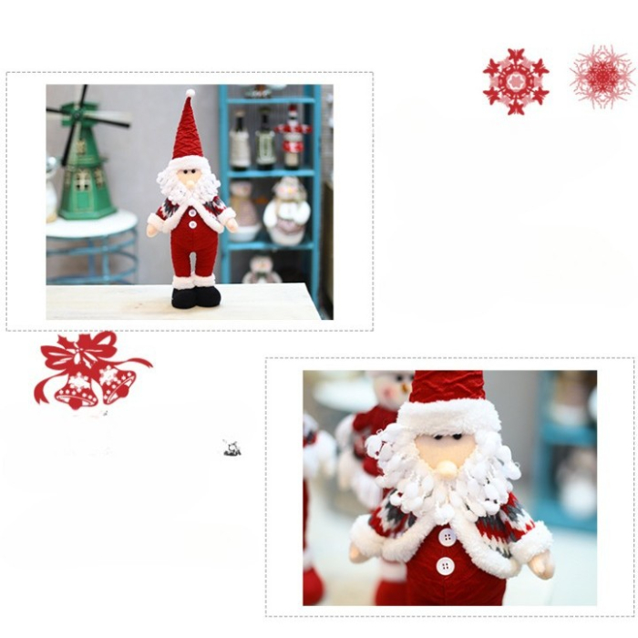 Figurina Craciun, Mos Craciun, rosu, inaltime 55 cm [3]