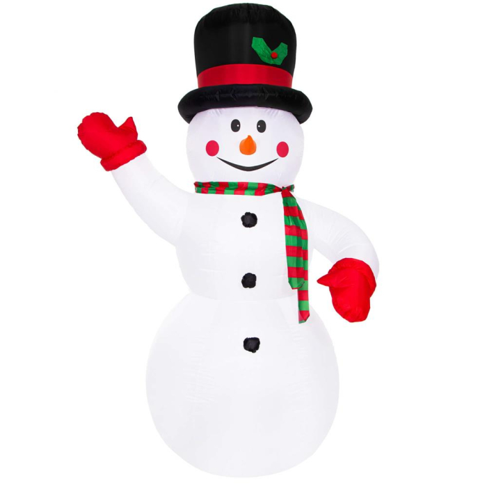 Figurina Craciun Om de Zapada, gonflabila, cu iluminare LED, umflare automata, 180cm [15]