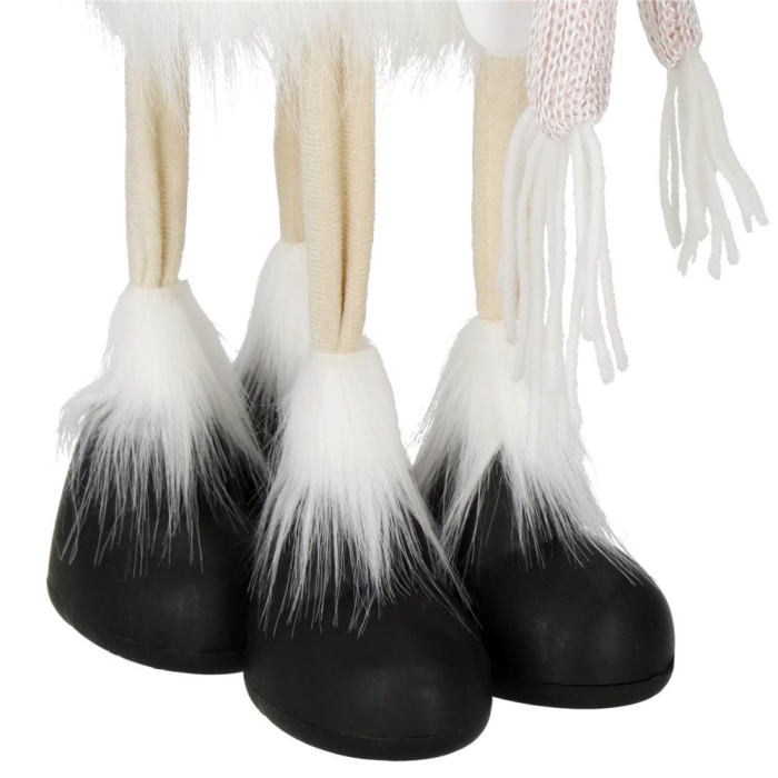 Figurina Craciun, Ren alb cu fular, inaltime 48cm [19]