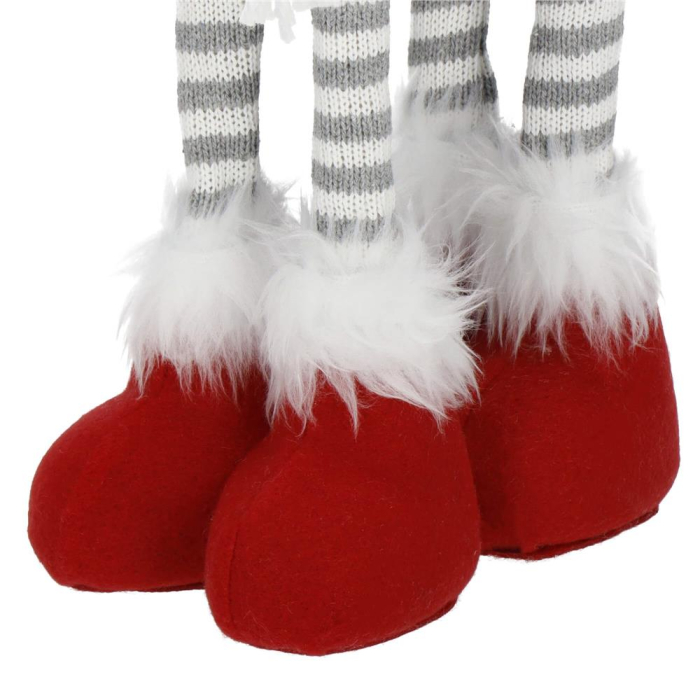 Figurina Craciun, Ren, picioare telescopice, iluminare LED, inaltime reglabila 64-85cm [14]