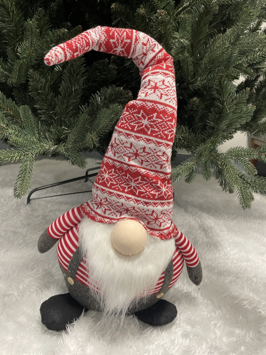 Figurina Craciun, Spiridus cu bluza in dungi, inaltime 80cm [12]