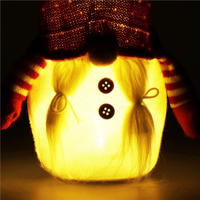 Figurina Craciun, Spiridus, cu iluminare LED, 33cm [14]