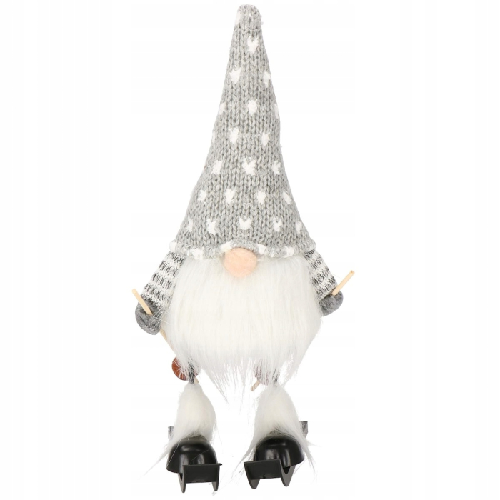 Figurina Craciun, Spiridus pe schiuri, inaltime 33cm [11]