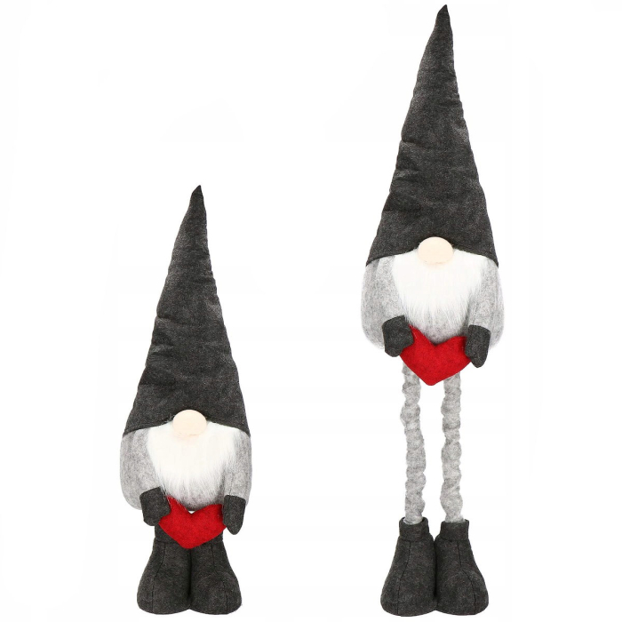 Figurina Craciun, Spiridus, picioare telescopice, inaltime extensibila 63-93cm [1]