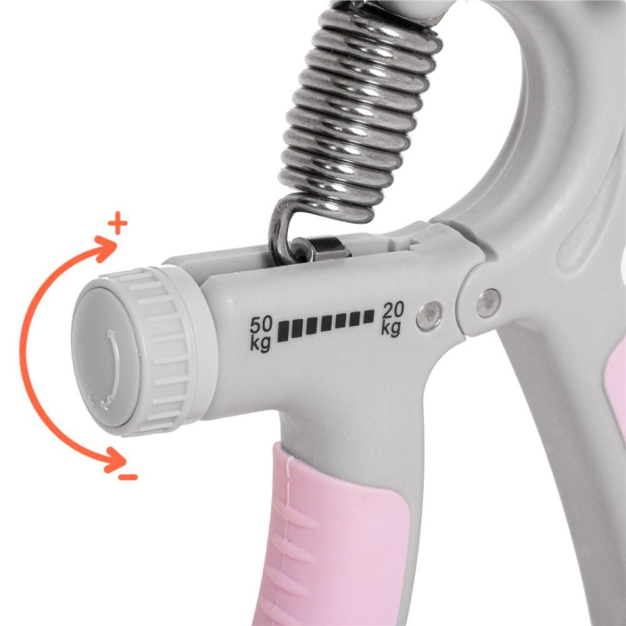 Flexor pentru exercitii antebrat, ajustabil, rezistenta 20-50kg, roz [7]