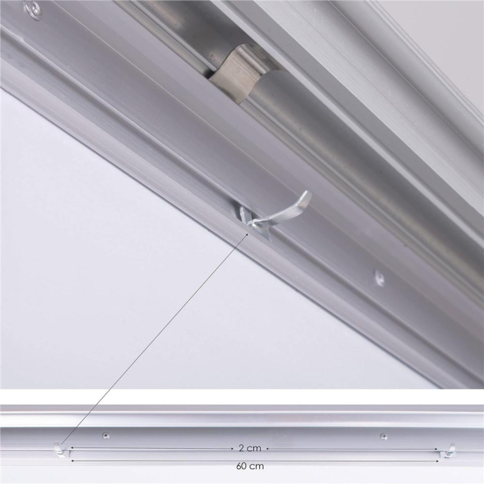 Flipchard magnetic cu picior, mobil pe role, inaltime ajustabila, 70x100cm, alb [3]