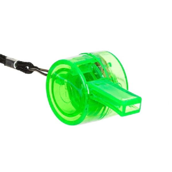 Fluier Puternic cu Lumina LED si Snur pentru Sport si Arbitrii de Fotbal, Handbal, Basket, Premium, Verde [1]