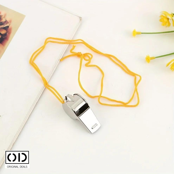 fluier metalic cu bila sunet puternic fluier metalic pentru camping si supravietuire fluier pentru alungat animale salbatice fluier sunet asurzitor outdoor fluier metalic cu snur 4.5 cm fluier puternic pentru drumetii si vanatoare fluier metalic sport arbitru antrenor fluier supravietuire rezistent inoxidabil fluier pentru siguranta in aer liber fluier original deals cu bila interna [3]