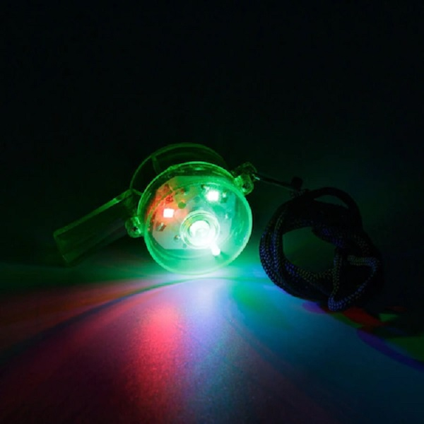 Fluier Puternic cu Lumina LED si Snur pentru Sport si Arbitrii de Fotbal, Handbal, Basket, Premium, Verde [3]