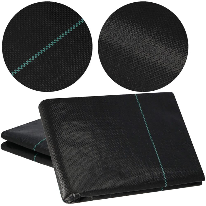 Folie agrotextil, mulcire, antiburuieni, filtru UV, 10 x 3.2metri, 70g/m2, negru [8]