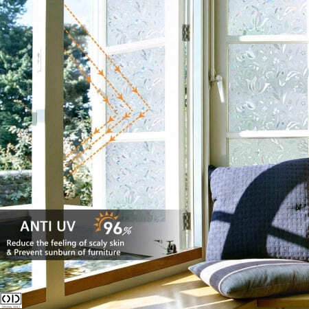 Folie Autoadeziva pentru Protectie Solara si Intimitate pentru Geam si Fereastra, 60 x 200 cm, Lalea 3D [16]