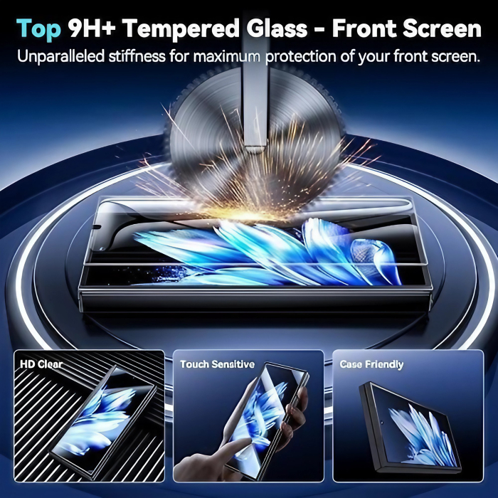 Folie de Protectie, , compatibil cu Samsung Galaxy S8 Plus, Sticla Securizata, Duritate 9H, Transparenta HD, Transparent [4]